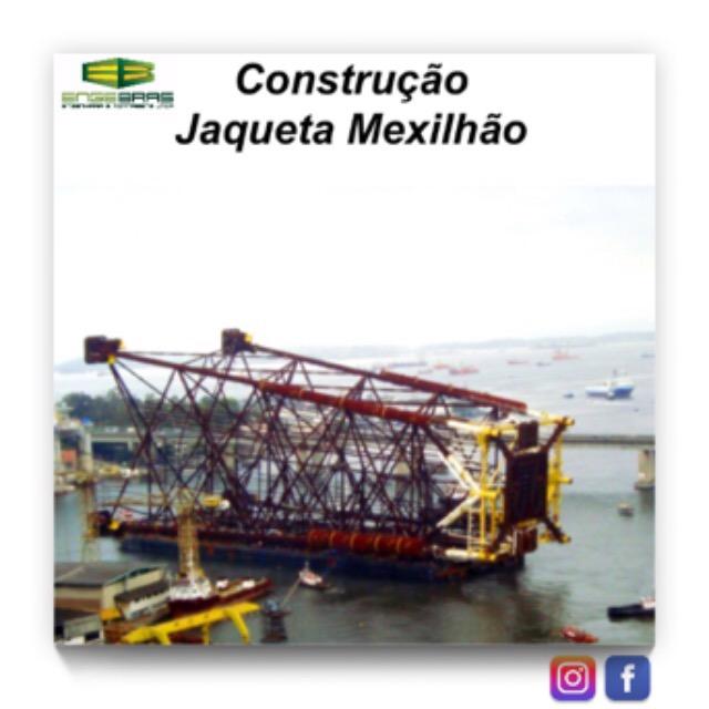 Construção Jaqueta Mexilhão
